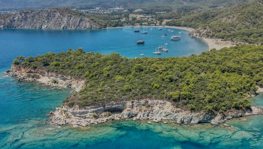 Antalya'da sakin plajlar - Phaselis Koyu