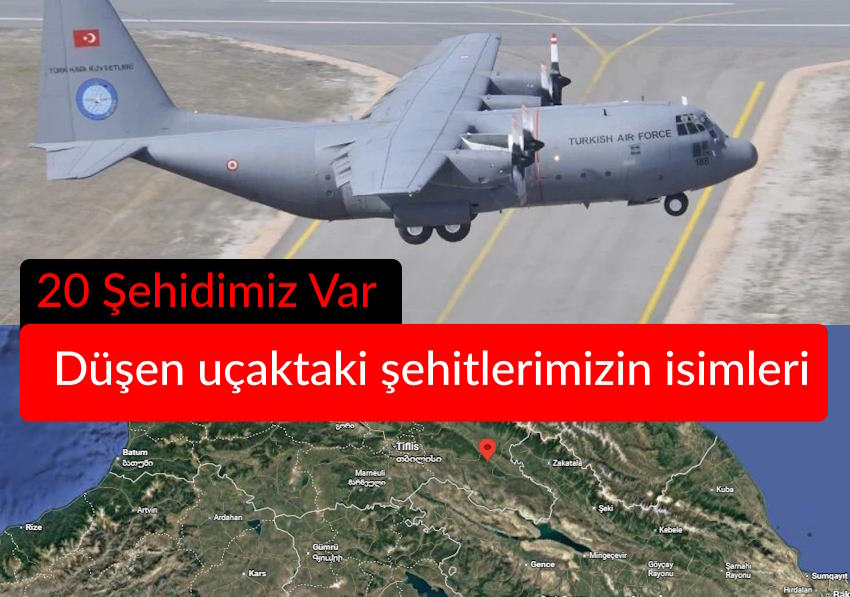 Düşen uçaktaki ölenlerin isimleri belli oldu: 20 Şehidimiz var, kurtulan yok Düşen uçaktaki ölenlerin isimleri belli oldu: 20 Şehidimiz var, kurtulan yok