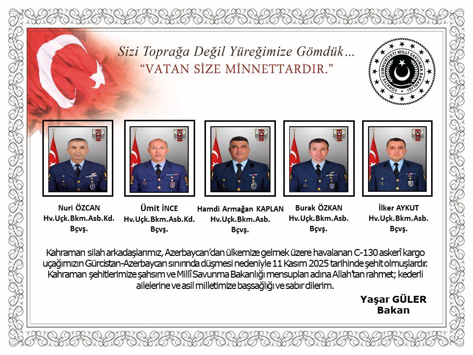Düşen uçaktaki ölenlerin isimleri belli oldu: 20 Şehidimiz var, kurtulan yok Düşen uçaktaki Şehitlerimizin isimleri açıklandı