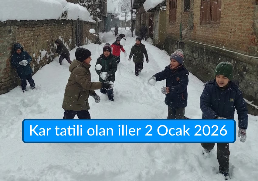 Kar tatili olan iller 2 Ocak 2026: Yarın okullar tatil olacak mı?