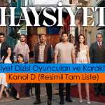 Haysiyet Dizisi Oyuncuları ve Karakterleri - Kanal D (Resimli Tam Liste)